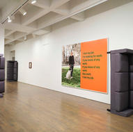 2. Installation view, Ken Lum_ Death and Furniture, Art Gallery of Ontario. Artworks © Ken